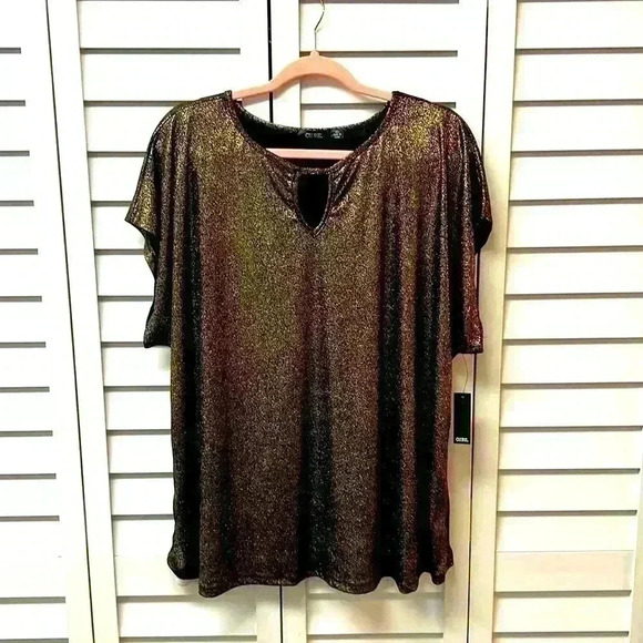 Cure Black & Gold Top Size 3XL NWT - Picture 1 of 5